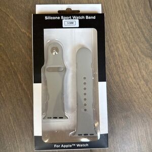 Silicone sport watch band